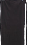 BASERANGE France organic cotton tie skirt BAS-SKBR-RIB-000-HEI black